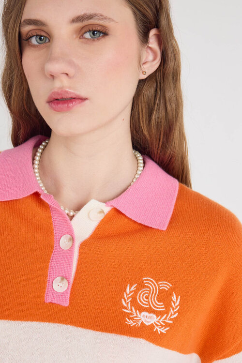 Absolut Cashmere Orange Cora trui