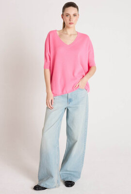 Absolut Cashmere Neon pink Kate trui