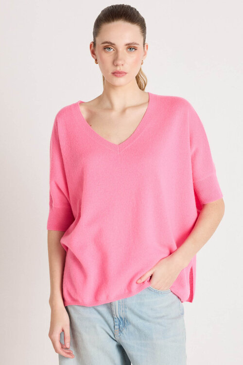 Absolut Cashmere Neon pink Kate trui