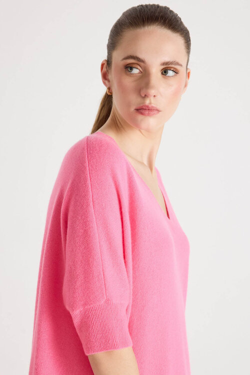 Absolut Cashmere Neon pink Kate trui