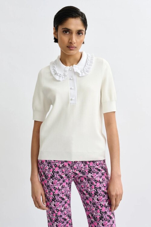 Essentiel Antwerp Wit Polo Trui