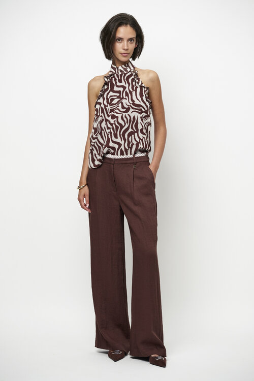 Dante 6 Zebra Print Galilee Halter Top