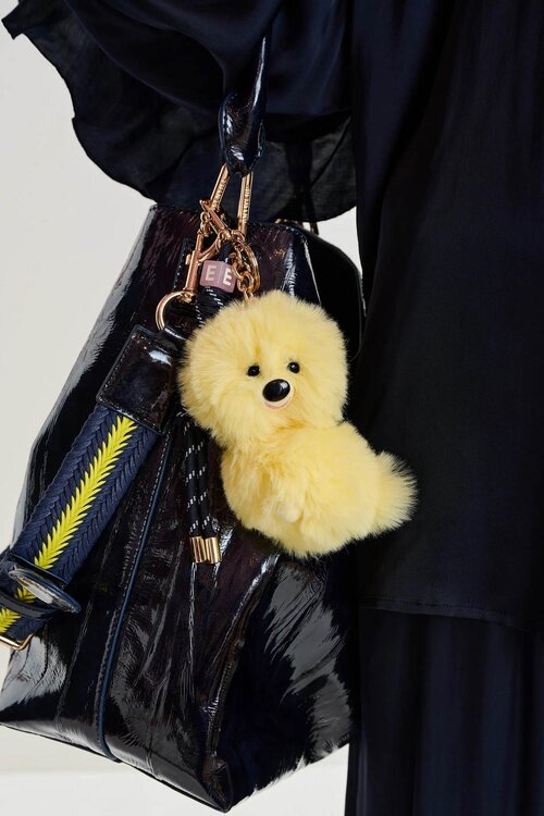 Essentiel Antwerp Gele Dog Bag Charm