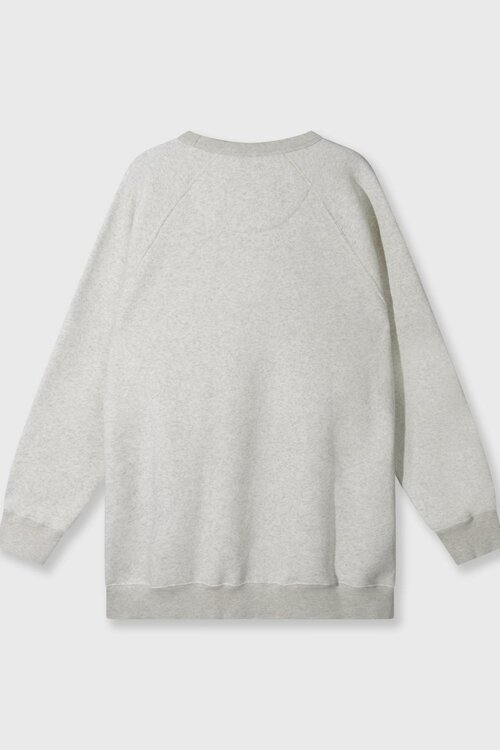 10Days Soft White Melee a-symmetric sweater