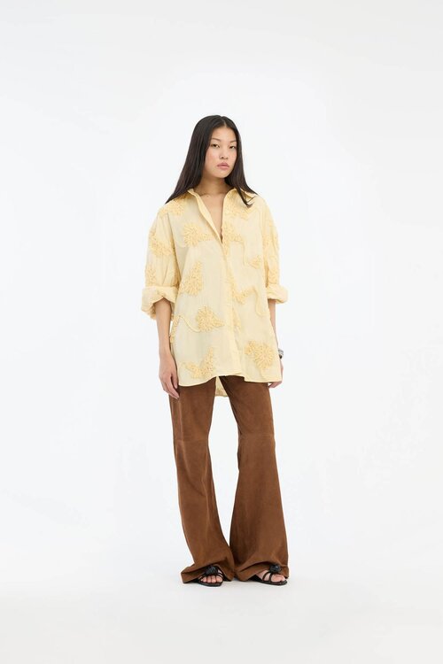 Rotate Geel Oversized Shirt