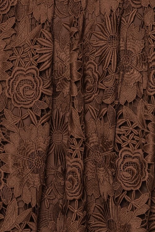 Rotate Bruine Midi Skirt