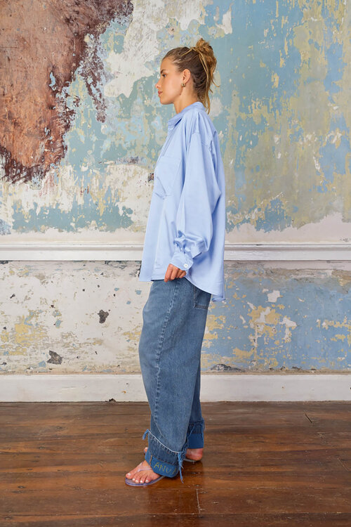 Sea Me Happy Lichtblauwe Blouse