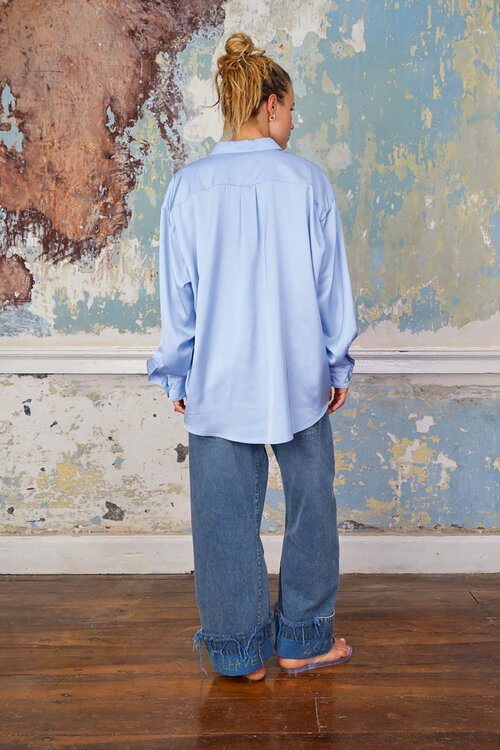 Sea Me Happy Lichtblauwe Blouse