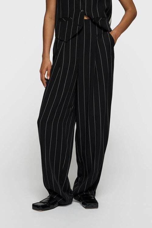 10Days Black pants pinstripe