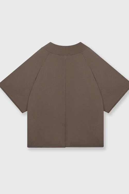 10Days moonrock short sleeve sweater v-neck