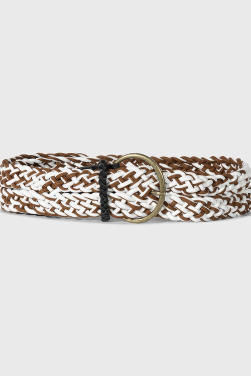 10Days Brown braided belt