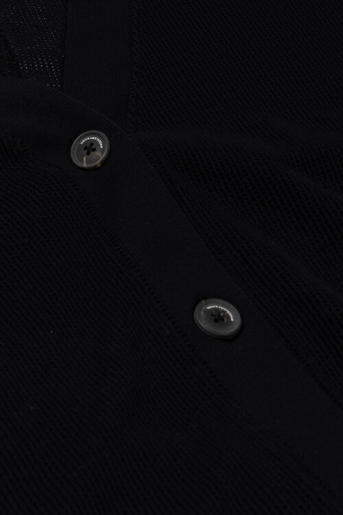 10Days Black v-neck cardigan mesh