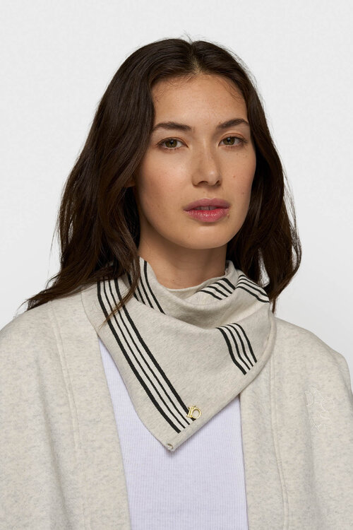 10Days Soft white melee bandana stripes