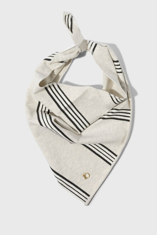 10Days Soft white melee bandana stripes