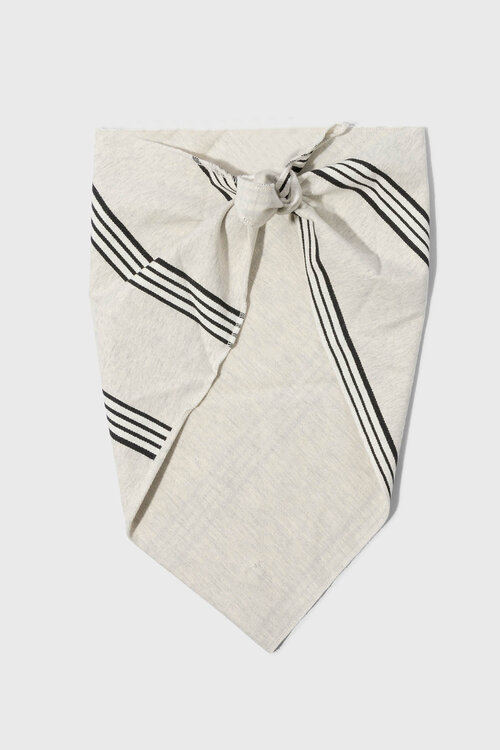 10Days Soft white melee bandana stripes