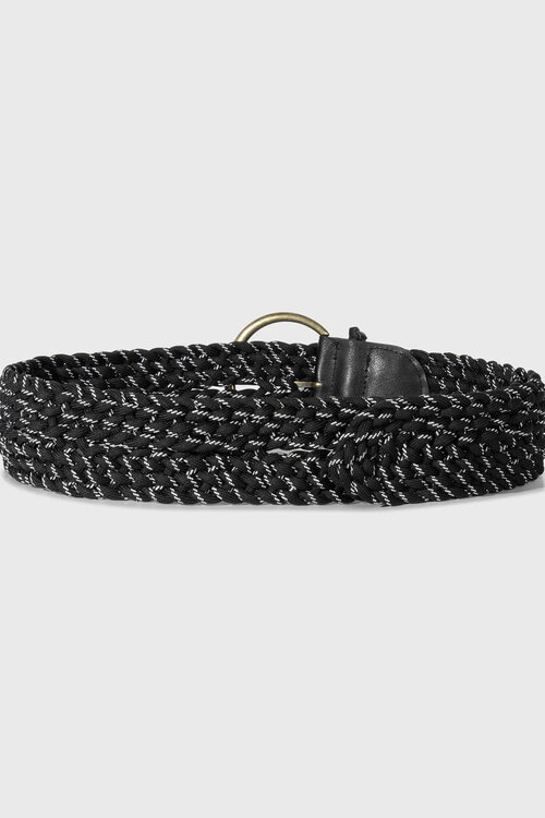 10Days Black braided belt