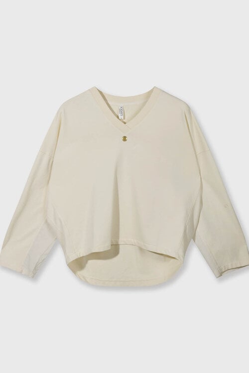 10Days Vanilla sweater v-neck fleece