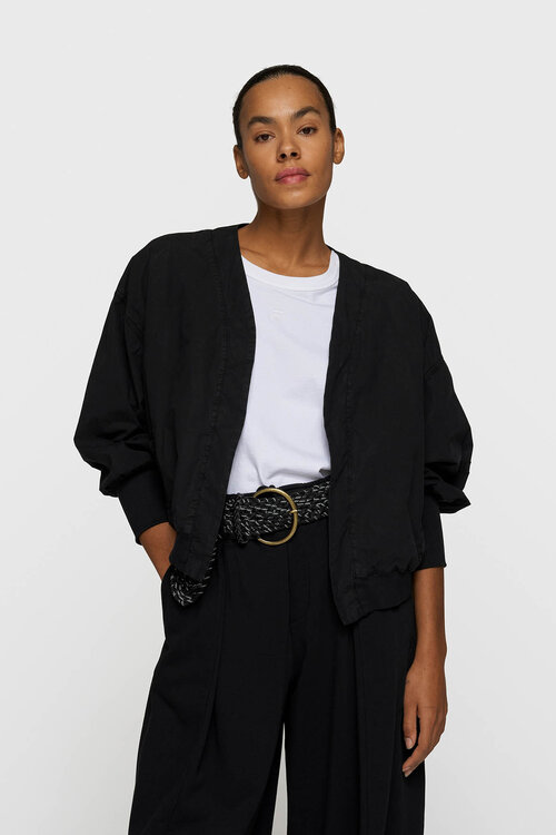 10Days Black poplin bomber