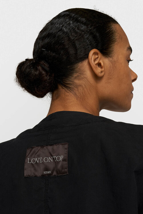 10Days Black poplin bomber