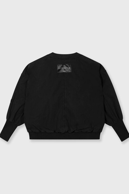 10Days Black poplin bomber