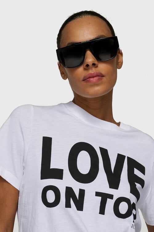 10Days White love petite tee