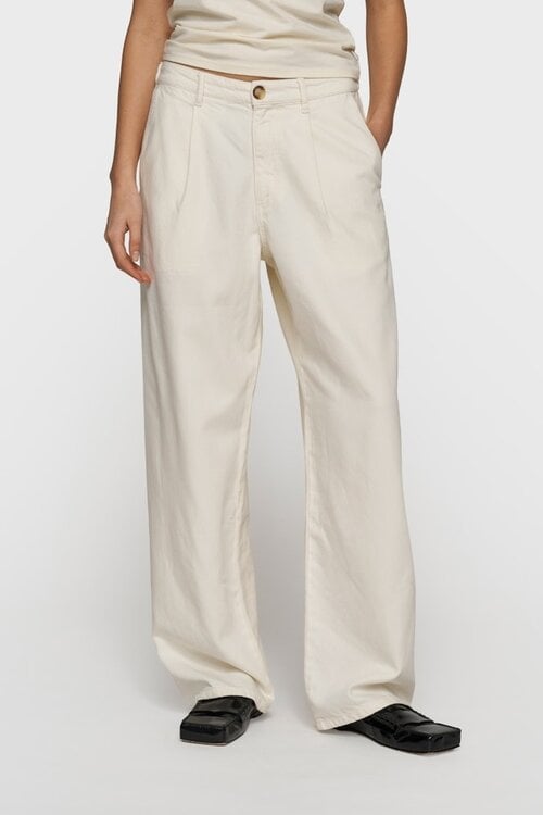 10Days Ecru soft twill pants