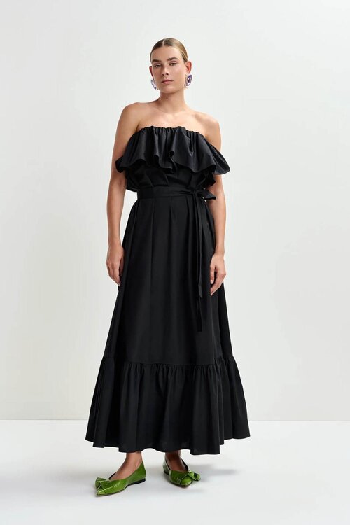 Essentiel Antwerp Black Maxi Dress
