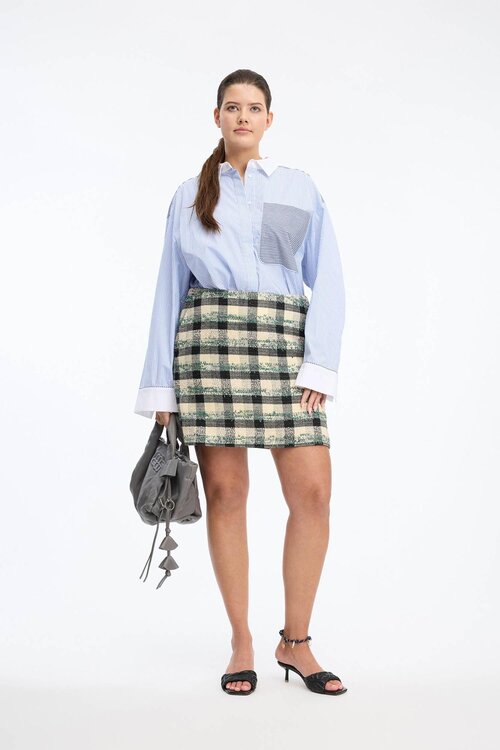 Munthe Blauwe Buxilima Blouse