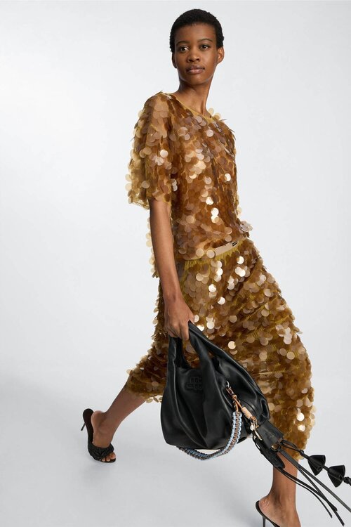 Munthe Gouden Belmira Top