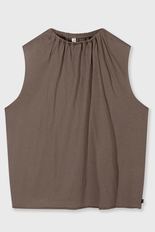 10Days moonrock pleated top jersey