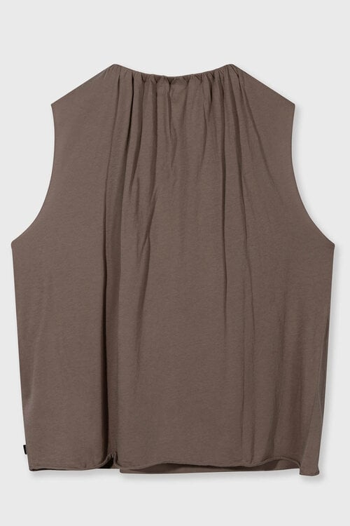 10Days moonrock pleated top jersey