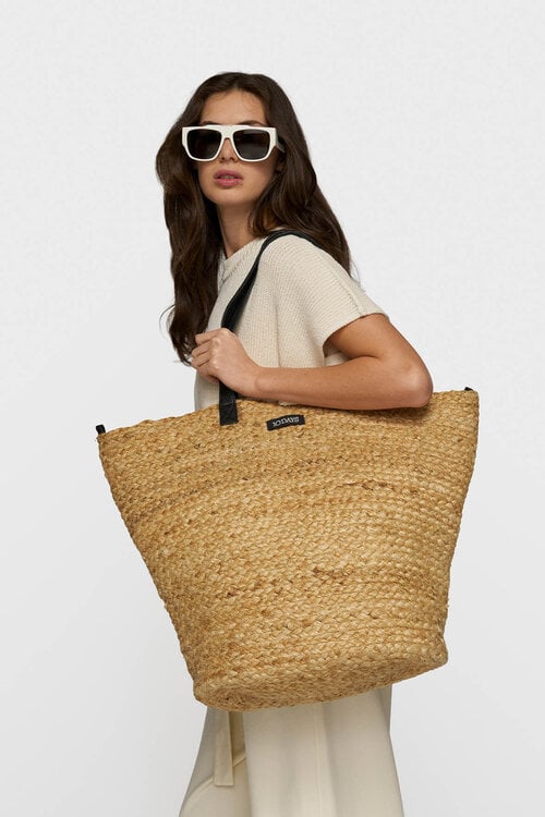 10Days White jute beach bag