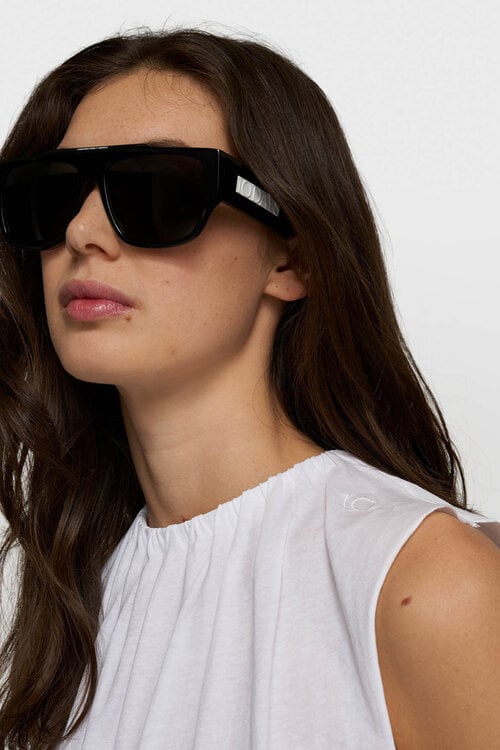 10Days White pleated top jersey