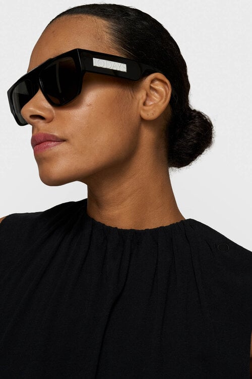 10Days Black pleated top jersey