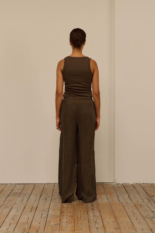 Club L'avenir Donkerbruine Pantalon