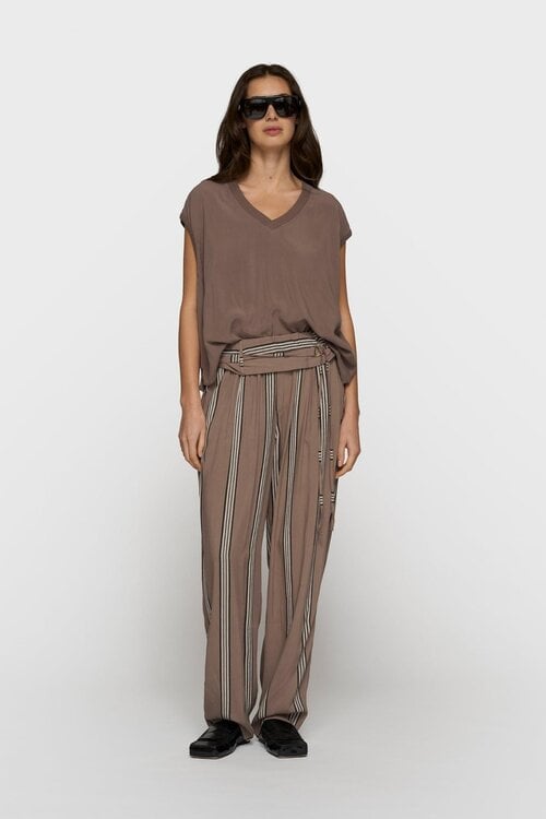 10Days moonrock v-neck top viscose