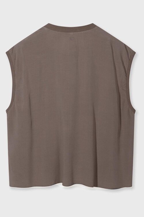 10Days moonrock v-neck top viscose