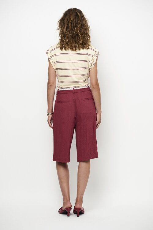 Dante 6 Bordeaux Emra Relaxed Fit Bermuda