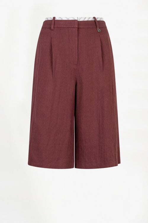 Dante 6 Bordeaux Emra Relaxed Fit Bermuda