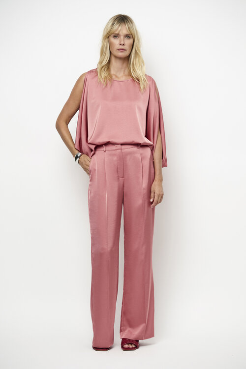 Dante 6 Koraal Risette Satin Top