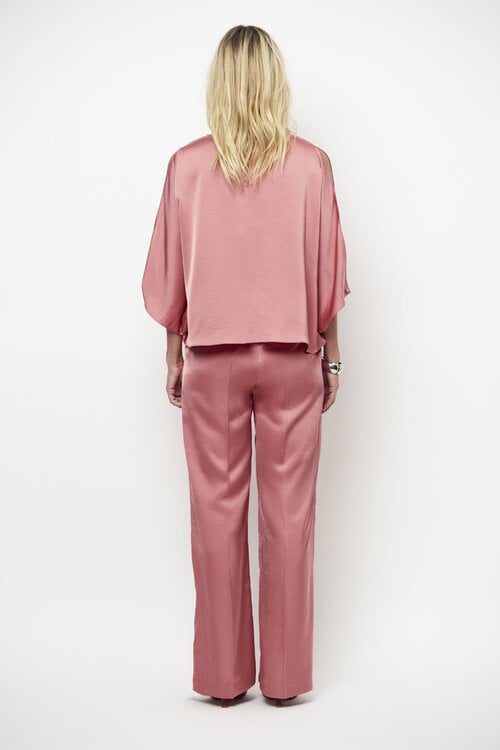 Dante 6 Koraal Risette Satin Top