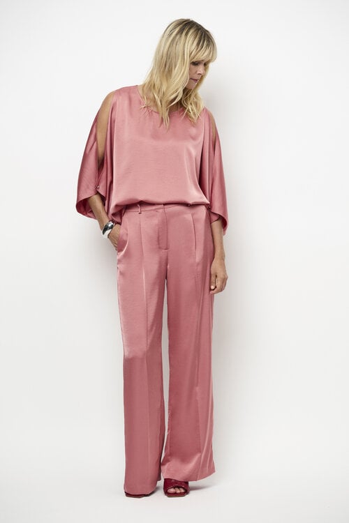 Dante 6 Koraal Risette Satin Top