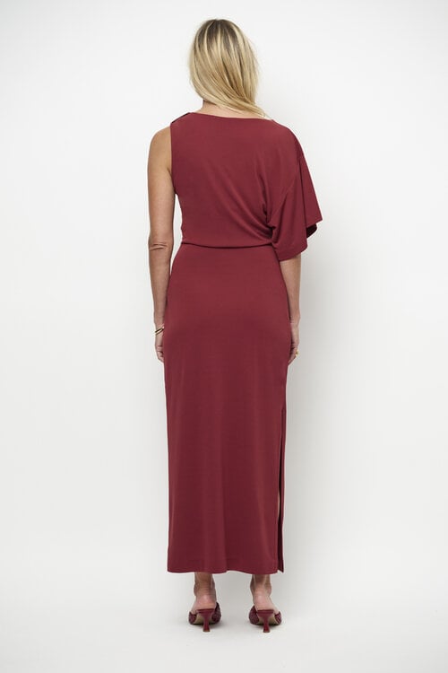 Dante 6 Bordeaux Alili Asymmetrical Dress