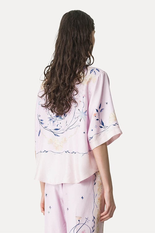 Forte_Forte Lichtroze Blouse