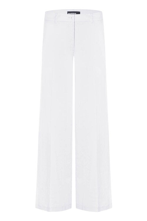 Cambio Witte Adrienne Linnen Broek