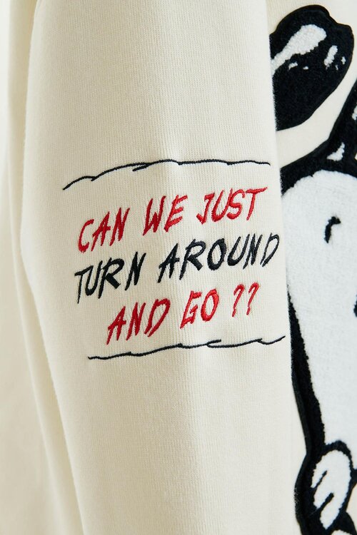 Essentiel Antwerp Off White Snoopy Embo Cardigan