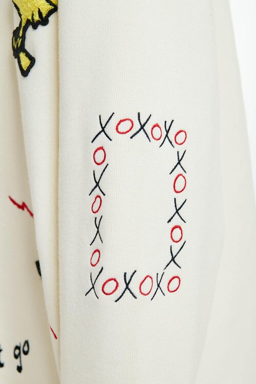 Essentiel Antwerp Off White Snoopy Embo Cardigan