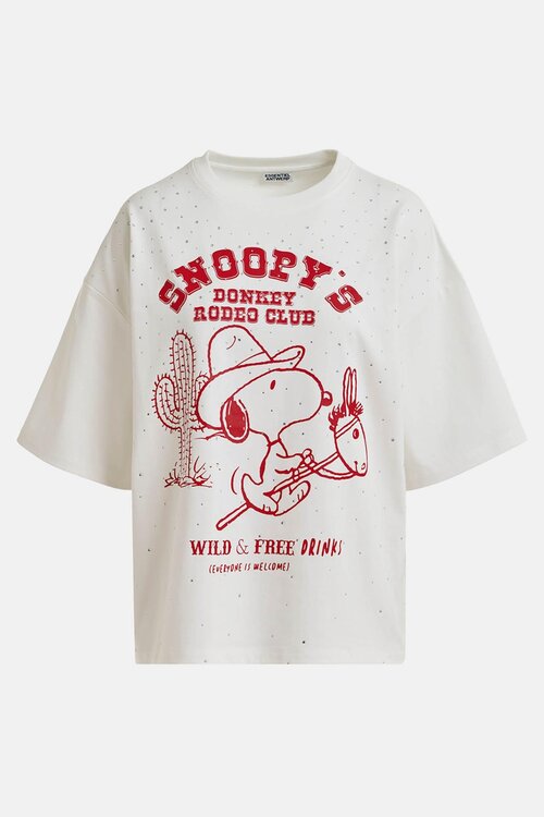 Essentiel Antwerp Wit Rhinestones T-Shirt