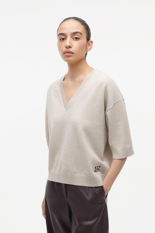 Studio AR by Arma Ecru Sissy Viscose Knit