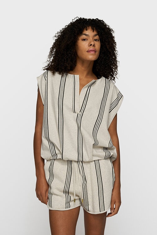 10Days Soft White Melee balloon top stripes